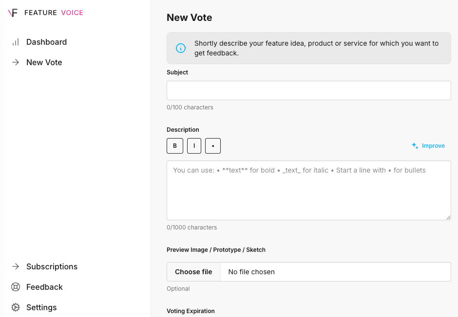 Illustration of customers voting on product ideas
